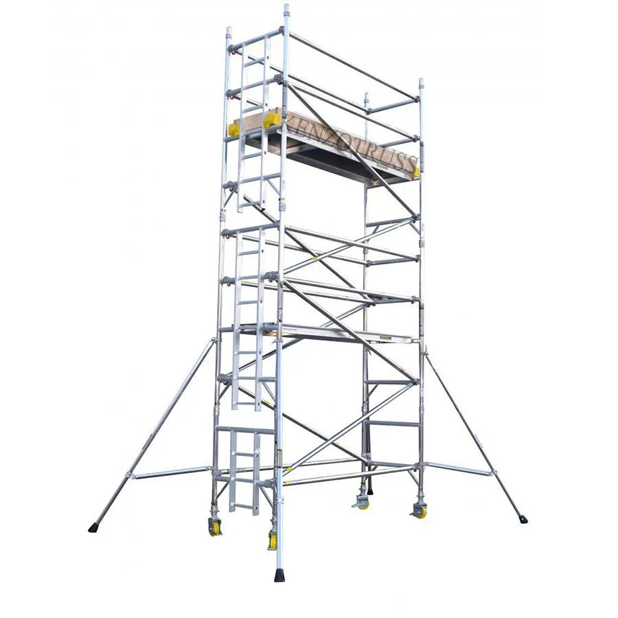 알루미늄 사다리를 이용한 이동식 비계 제작